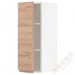 ⭐METOD⭐Навесной шкаф с полками, белый/Voxtorpподражание. дуб, 30x80 cm⭐ИКЕА-79470069