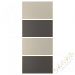 ⭐MEHAMN⭐4 панели для каркаса Drzв и скольжение, темно-серый/бежевый, 100x236 cm⭐ИКЕА-30510905