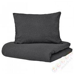 ⭐DYTAG⭐Poszwa na kołdrę i 2 posвызовki, темно-серый, 200x200/50x60 cm⭐ИКЕА-60518797