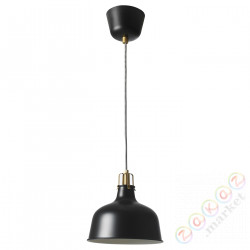 ⭐RANARP⭐Подвесной светильник, черный, 23 cm⭐ИКЕА-90396389