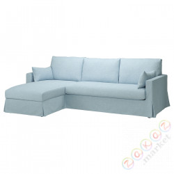 ⭐HYLTARP⭐Покрытие диван3o сszezl, слева, Kilanda blady синий⭐ИКЕА-40548272