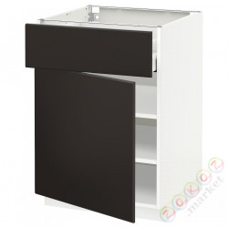 ⭐METOD / MAXIMERA⭐Кабинет stj/дверь, белый/Кунгсбака антрацит, 60x60 cm⭐ИКЕА-69466100