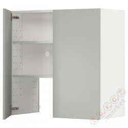 ⭐METOD⭐Шкаф okaнадa сполка/Drzс упражнениями, белый/Havstorp светло-серый, 80x80 cm⭐ИКЕА-59539140