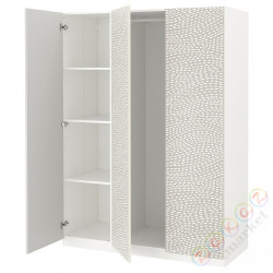 ⭐PAX / MISTUDDEN⭐Комбинация шкафов, белый/Серый шаблон, 150x60x201 cm⭐ИКЕА-89521167