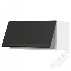 ⭐METOD⭐Навесной шкаф pos, белый/Upplöv матантрацит, 80x40 cm⭐ИКЕА-49492807