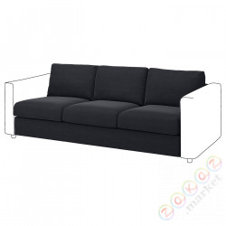 ⭐VIMLE⭐Покрытие раздела3-человекowej, Saxemara черно-синий⭐ИКЕА-10496095