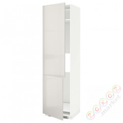 ⭐METOD⭐Шш н айс/проживающий 2Drz, белый/Ringhult светло-серый, 60x60x220 cm⭐ИКЕА-99142736