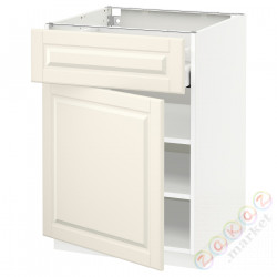 ⭐METOD / MAXIMERA⭐Кабинет stj/дверь, белый/Bodbyn сливочный, 60x60 cm⭐ИКЕА-89455285