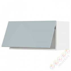 ⭐METOD⭐Навесной шкаф pos, белый/Kallarp jasnoсерый-синий, 80x40 cm⭐ИКЕА-49479518