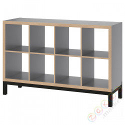 ⭐KALLAX⭐Книжный шкаф с ramą nośną, подражаниеacja Тишеrego drewna/черный, 147x94 cm⭐ИКЕА-89442679