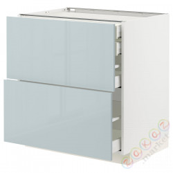 ⭐METOD / MAXIMERA⭐Sсstj 2fr/2n/śr/в шу, белый/Kallarp jasnoсерый-синий, 80x60 cm⭐ИКЕА-29479500