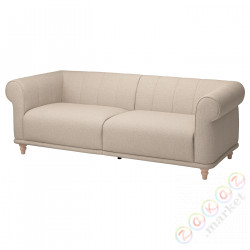 ⭐VISKAFORS⭐Диван 3-человекowa, Lejde светло-бежевый/береза⭐ИКЕА-39443332