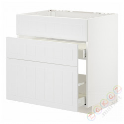 ⭐METOD / MAXIMERA⭐Форма L + 3F/2шу, белый/Stensund белый, 80x60 cm⭐ИКЕА-79409473