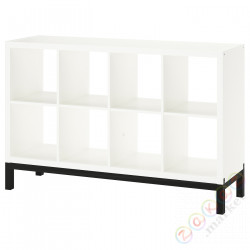 ⭐KALLAX⭐Книжный шкаф с ramą nośną, белый/черный, 147x94 cm⭐ИКЕА-69442675