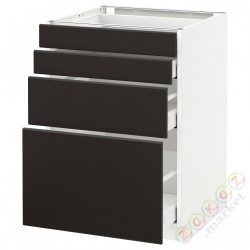 ⭐METOD / MAXIMERA⭐Бывший 4 пт/4шу, белый/Кунгсбака антрацит, 60x60 cm⭐ИКЕА-29212025