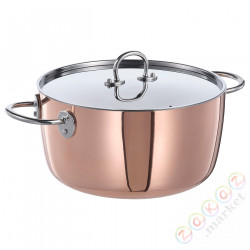 ⭐FINMAT⭐Горшок с крышкой, miedź/нержавеющая сталь, 5 l⭐ИКЕА-20517573