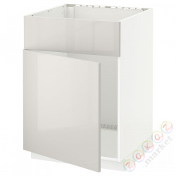 ⭐METOD⭐Сотня раковин доктораz/fr, белый/Ringhult светло-серый, 60x60 cm⭐ИКЕА-89463780