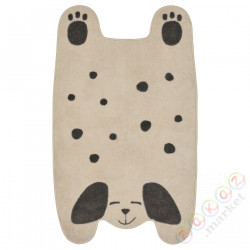 ⭐DROMSLOTT⭐Ковровая дорожка, kшт.ałt psa сливочный/Серый, 66x110 cm⭐ИКЕА-30526379