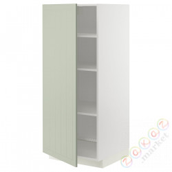 ⭐METOD⭐Высокий шкаф/полки, белый/Stensund светло-зеленый, 60x60x140 cm⭐ИКЕА-89486258