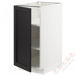 ⭐METOD⭐Кабинет ул./полки, белый/Lerhyttan черный морилка, 40x60 cm⭐ИКЕА-99460922