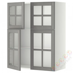 ⭐METOD⭐Половина/4 стакан Drz, белый/Bodbyn Серый, 80x100 cm⭐ИКЕА-69394962