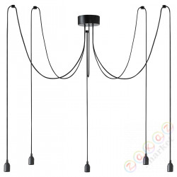 ⭐BENGTSBOL⭐Подвесной светильник/5 żarówek, черный⭐ИКЕА-00473400