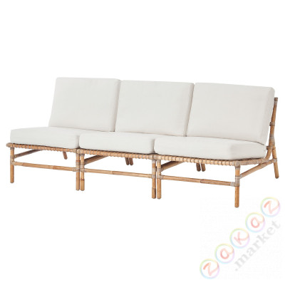 ⭐TVARO / FROSON⭐3-пассажирский модульный диван, снаружи, бежевый⭐ИКЕА-39489216