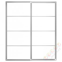 ⭐PAX⭐Корпус Drzв и передача. с гидами, алюминий, 200x236 cm⭐ИКЕА-20458192