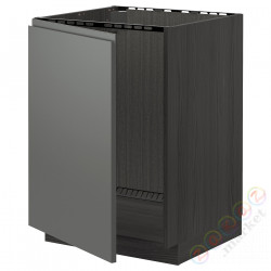 ⭐METOD⭐Шкаф под раковину, черный/Voxtorpтемно-серый, 60x60 cm⭐ИКЕА-59464168