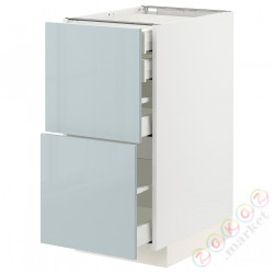 ⭐METOD / MAXIMERA⭐Sсstj 2fr/2n/śr/в шу, белый/Kallarp jasnoсерый-синий, 40x60 cm⭐ИКЕА-79478796