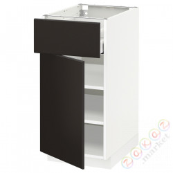 ⭐METOD / MAXIMERA⭐Кабинет stj/дверь, белый/Кунгсбака антрацит, 40x60 cm⭐ИКЕА-29454463