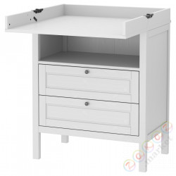 ⭐SUNDVIK⭐Комод с пеленальным столиком, Серый⭐ИКЕА-80494026