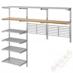 ⭐KUNGSFORS⭐Железнодорожный do заwiesссполовинаk/настенная сетка, нержавеющая сталь/ясень⭐ИКЕА-49308362