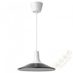 ⭐FYRTIOFYRA⭐Подвесной светильник, белый/черный, 38 cm⭐ИКЕА-50527269