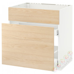 ⭐METOD / MAXIMERA⭐Форма L + 3F/2шу, белый/Askersund яркий узор ясеня, 80x60 cm⭐ИКЕА-69215847