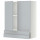 ⭐METOD / MAXIMERA⭐Sза c 2 Drz/2 ящики, белый/Veddinge Серый, 80x100 cm⭐ИКЕА-09464972