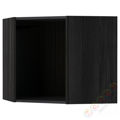 ⭐METOD⭐Корпус навесного углового шкафа, имитация черного дерева, 68x68x60 cm⭐ИКЕА-60205659