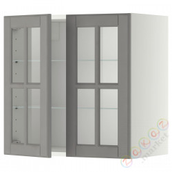 ⭐METOD⭐Шах половина/2 стакан Drz, белый/Bodbyn Серый, 60x60 cm⭐ИКЕА-09394955