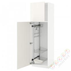 ⭐METOD⭐Высокий шкаф/домашний интерьер, белый/Веддинге белый, 60x60x200 cm⭐ИКЕА-79455016