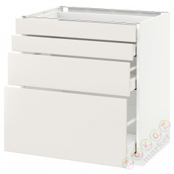 ⭐METOD / MAXIMERA⭐Бывший 4 пт/4шу, белый/Веддинге белый, 80x60 cm⭐ИКЕА-39049977