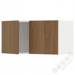 ⭐METOD⭐настенный шкаф/2 дверь, белый/Tistorp подражаниеacja коричневыйowego орехa, 80x40 cm⭐ИКЕА-89519763