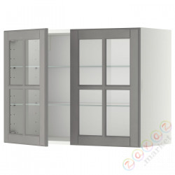 ⭐METOD⭐Шах половина/2 стакан Drz, белый/Bodbyn Серый, 80x60 cm⭐ИКЕА-89394956