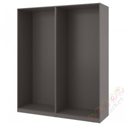 ⭐PAX⭐2 рамы шкафа, темно-серый, 200x58x236 cm⭐ИКЕА-79432181