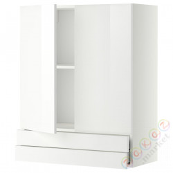 ⭐METOD / MAXIMERA⭐Sза c 2 Drz/2 ящики, белый/Рингхульт белый, 80x100 cm⭐ИКЕА-19467324