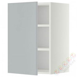 ⭐METOD⭐Навесной шкаф с полками, белый/Veddinge Серый, 40x60 cm⭐ИКЕА-29454934