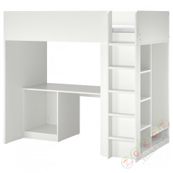 ⭐SMASTAD⭐Каркас кровати на антресоли/офисы/Тише, белый, 90x200 cm⭐ИКЕА-50454036