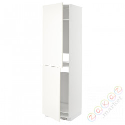 ⭐METOD⭐Шкаф, высокий лед/проживающий, белый/Vallstena белый, 60x60x220 cm⭐ИКЕА-09507354