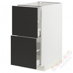 ⭐METOD / MAXIMERA⭐Sсstj 2fr/2в шу, белый/Nickebo матантрацит, 40x60 cm⭐ИКЕА-29498688