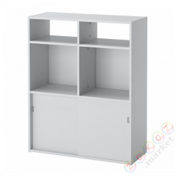 ⭐SPIKSMED⭐Открытый книжный шкаф, светло-серый, 77x96x32 cm⭐ИКЕА-90565513