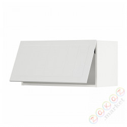 ⭐METOD⭐Шкаф навесной горизонтальный с кнопкой открывания, белый/Stensund белый, 80x40 cm⭐ИКЕА-39409253